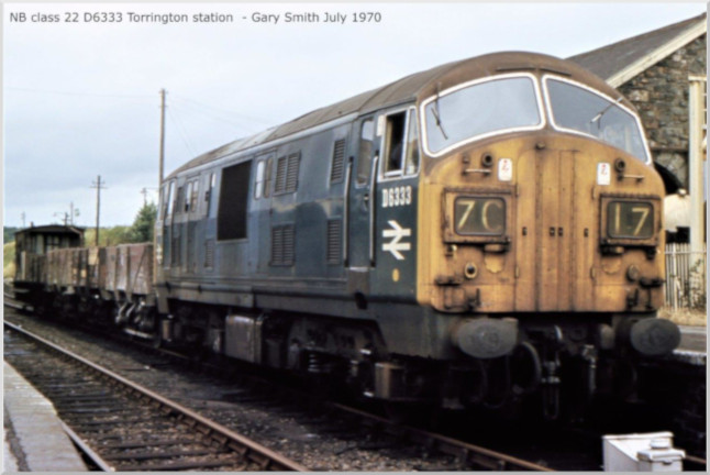NB Class 22 D6333 at Torrington 1970
