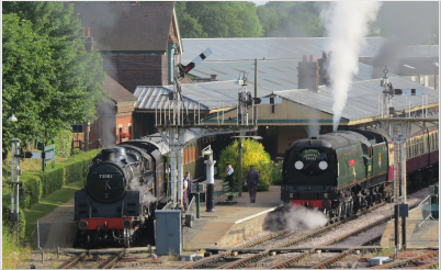 Busy evening at Horsted Keynes in 2017