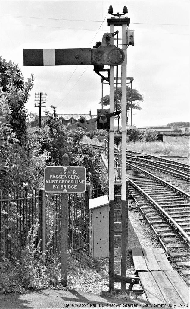 Ex SR rail built signal at Bere Alston