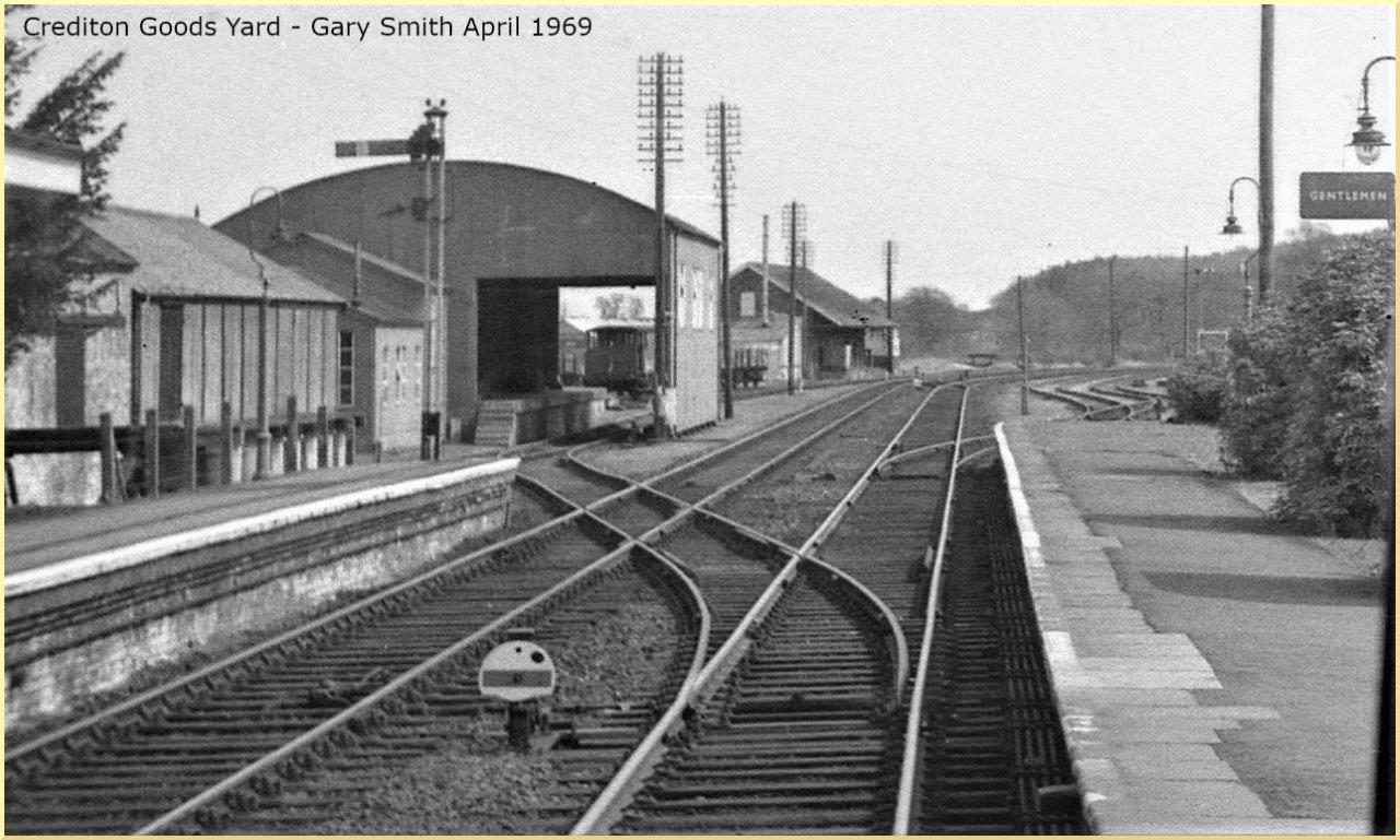 Crediton up sidings 1969
