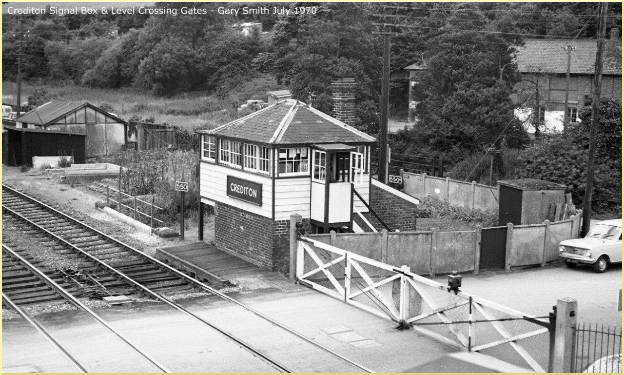 Crediton Signal Box in 1970