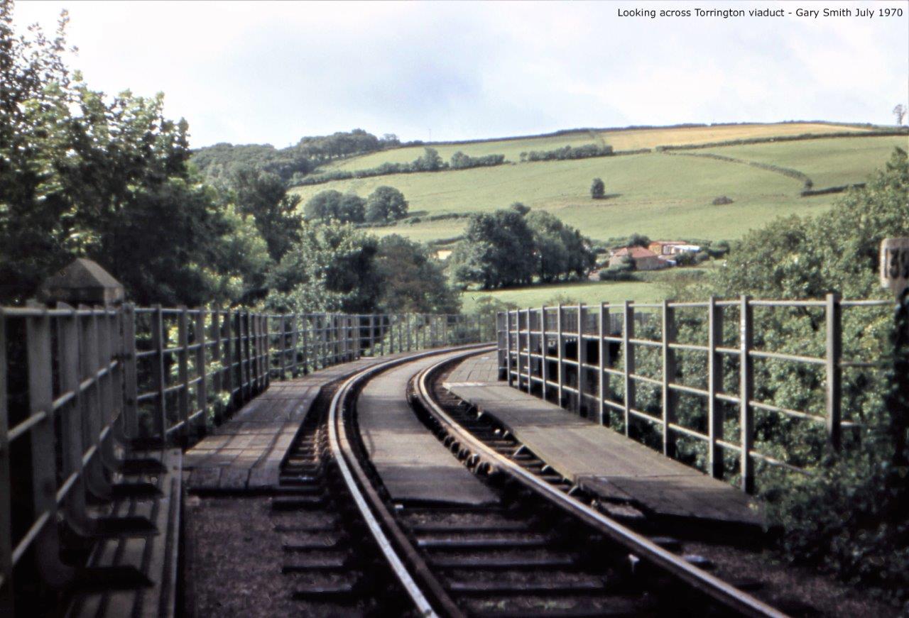 View accross Torrington Viaduct in 1970