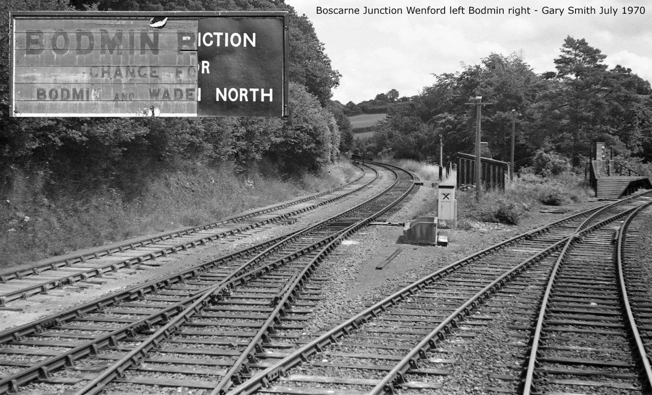 Junction at Boscarne in July 1970