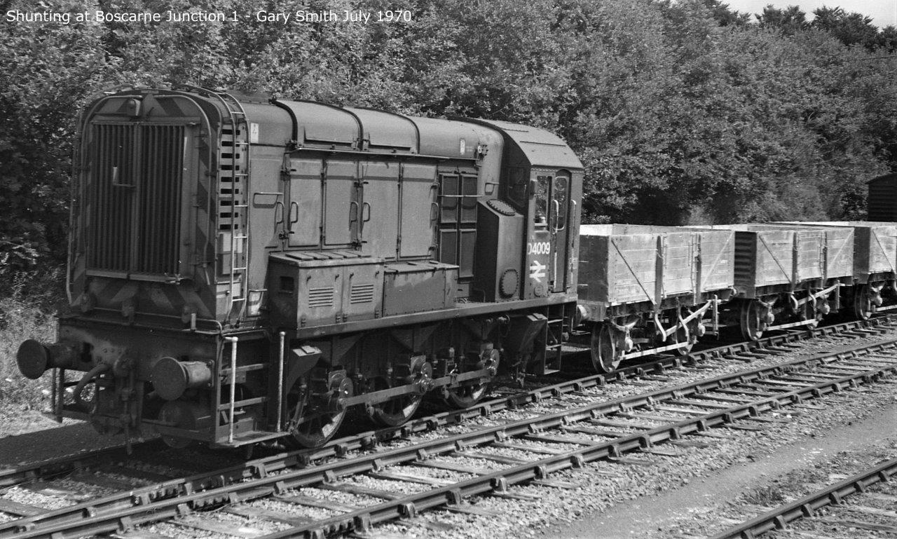D4009 ready to depart from BoscarneJunction July 1970