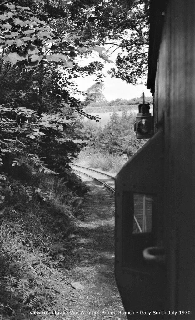 View from the brake van